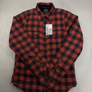 Azur Vintage Plaid Tartan Flannel Padded Lined Work Outdoor Shirt Shacket Medium